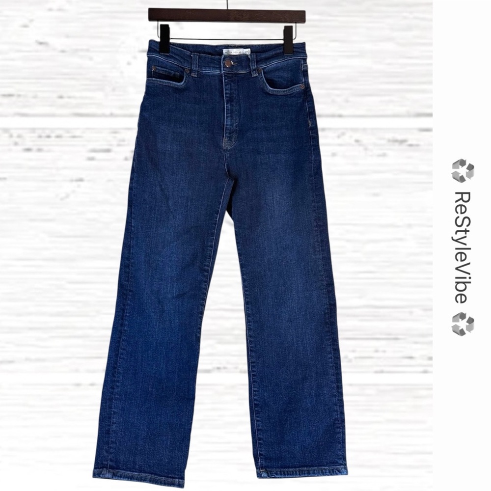 PETER MILLAR Women’s Size 29R Denim Jeans High Rise Crop Style Stretch Straight